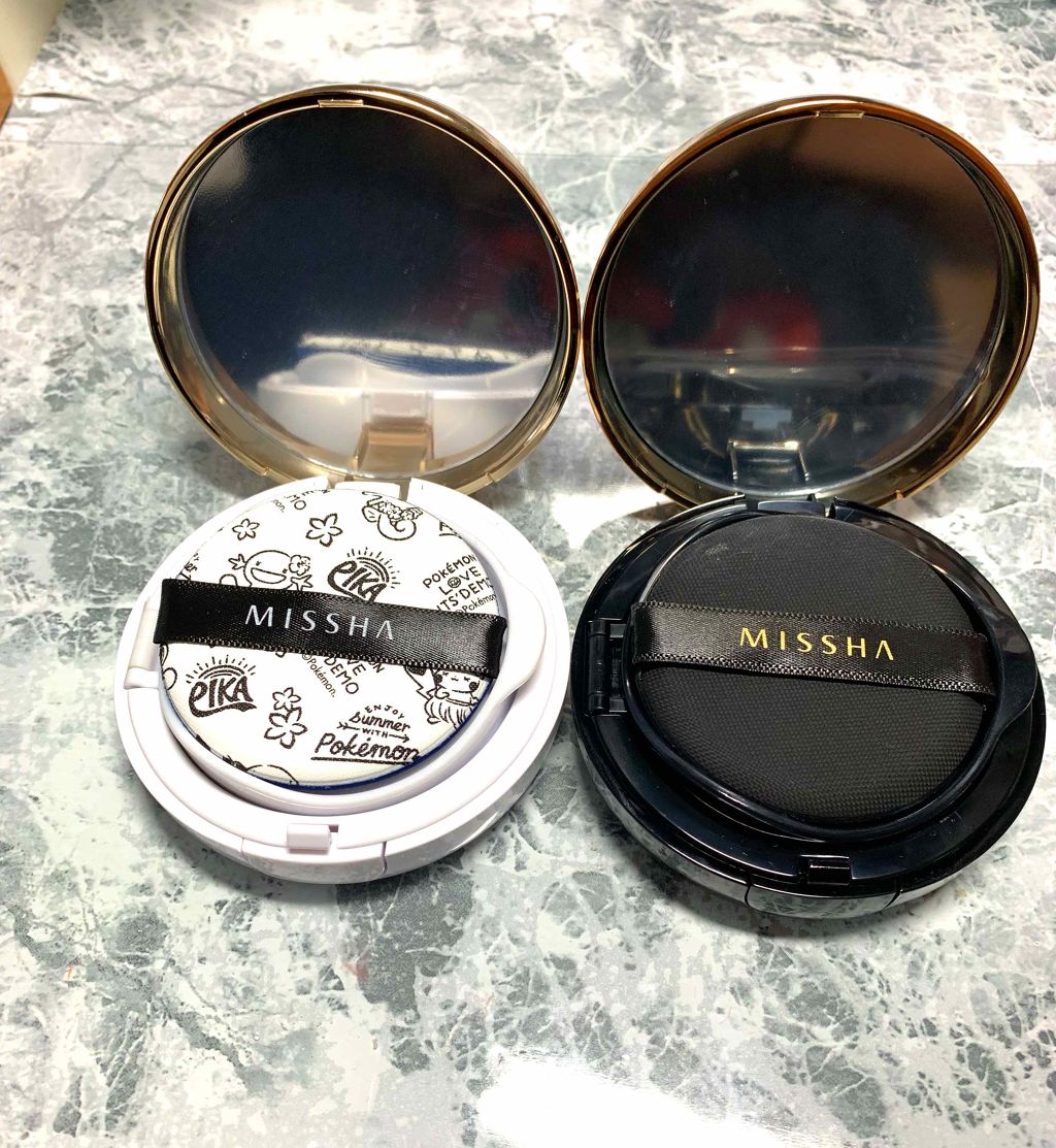 M クッション ファンデーション(モイスチャー)/MISSHA/クッションファンデーションを使ったクチコミ（2枚目）