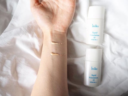 リキッド ファンデーション/iniks/リキッドファンデーションを使ったクチコミ(2枚目)