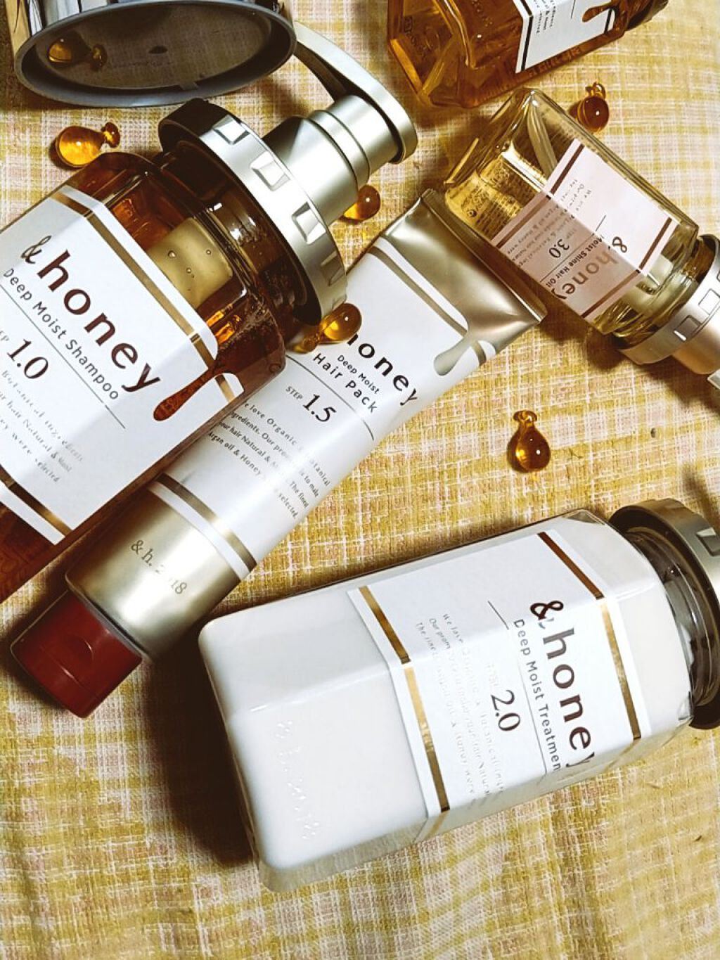 ディープモイスト シャンプー1.0／ヘアトリートメント2.0/&honey/市販シャンプーを使ったクチコミ（1枚目）