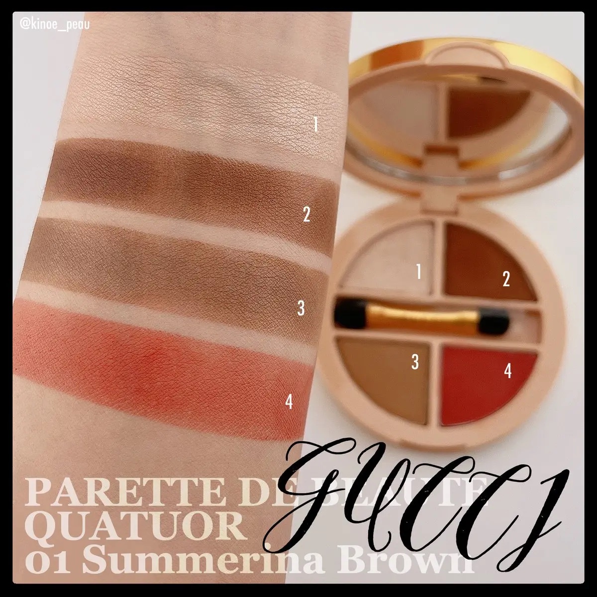 グッチ パレット ドゥ ボーテ クアチュオール/GUCCI beauty/マルチパレットを使ったクチコミ（2枚目）