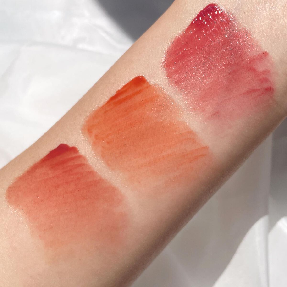 ムードインハンサーウォーターリキッドグロウ/hince/口紅を使ったクチコミ（2枚目）