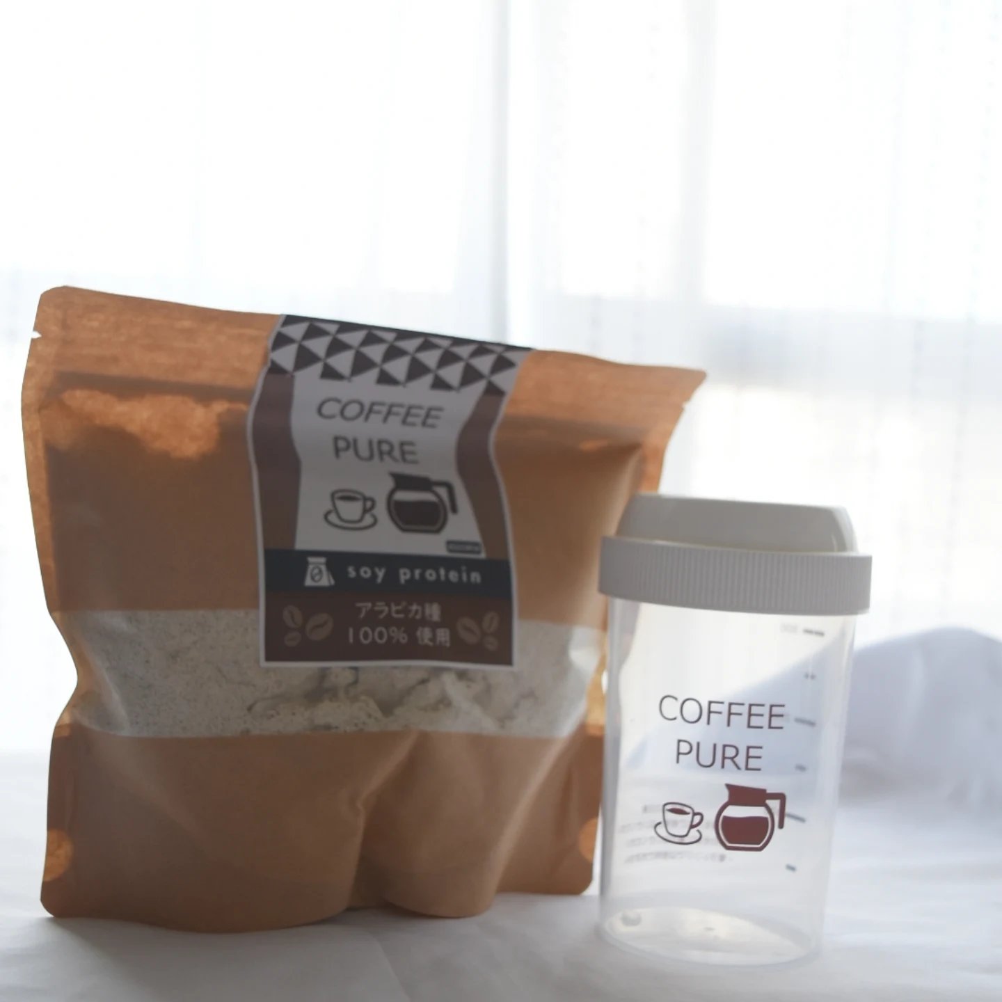 COFFEE PURE（ソイプロテイン）/ピュアパートナー/ソイプロテインを使ったクチコミ（1枚目）