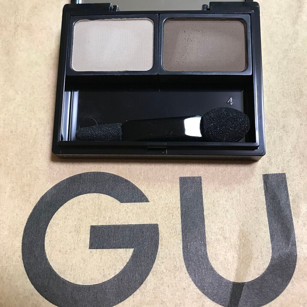 アイブロウパウダー/#4me by GU/パウダーアイブロウを使ったクチコミ(3枚目)