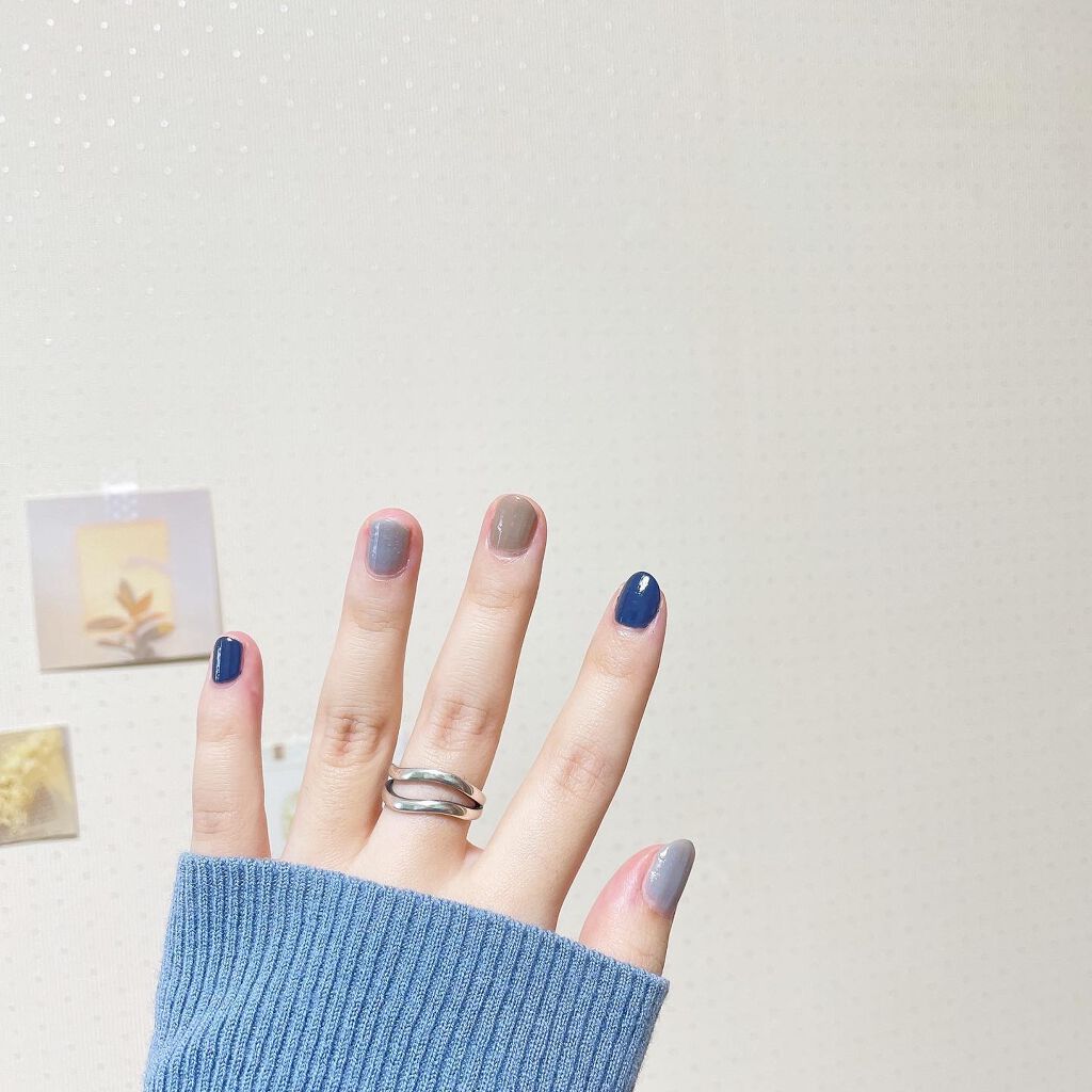 カラーベースコート ゼロ 4／0/uka/オールインワンネイルを使ったクチコミ（2枚目）