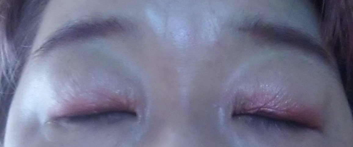 &. アイシャドウパレット ピンクモーヴ/DAISO/アイシャドウパレットを使ったクチコミ（3枚目）