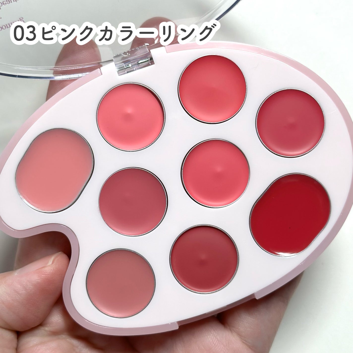 ムードペインティングリップアンドチークパレット/dasique/マルチパレットを使ったクチコミ(4枚目)