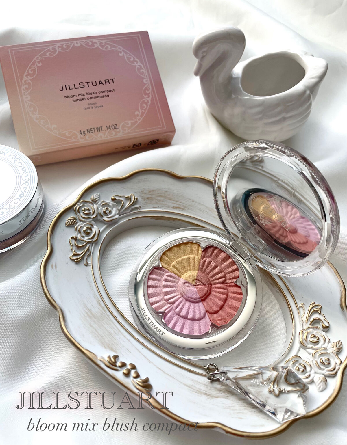 ジルスチュアート ブルーム ミックスブラッシュ コンパクト 22 sunset zinnia/JILL STUART/パウダーチークを使ったクチコミ（1枚目）