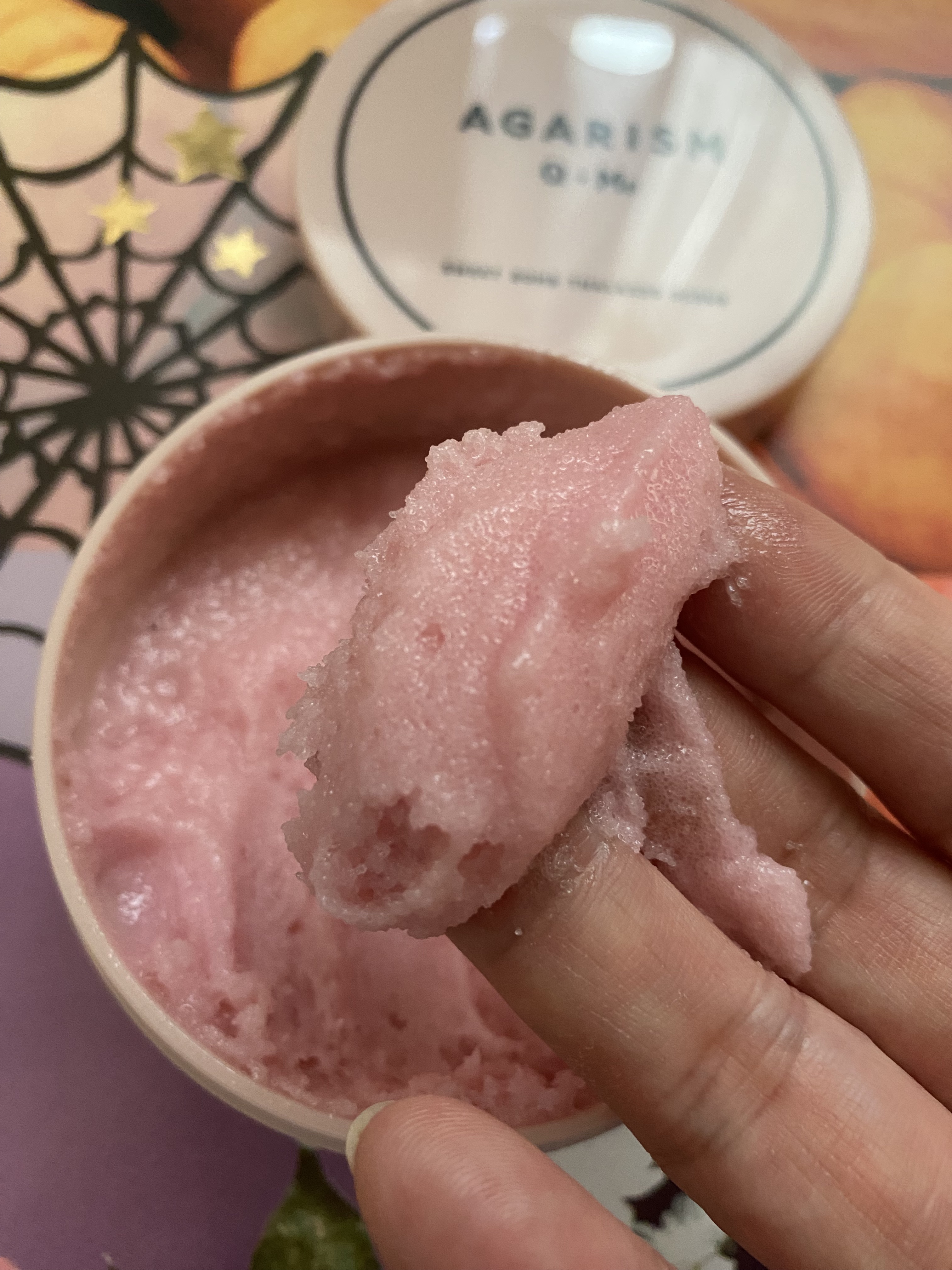 Q+Me スウィート ボム タラソ スクラブ/AGARISM/バストケア・ヒップケアを使ったクチコミ（3枚目）