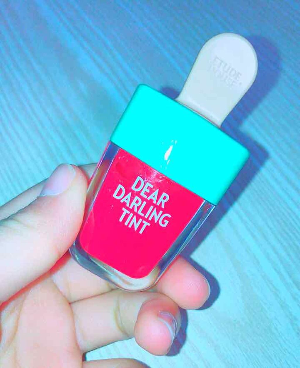 ディアダーリン ウォータージェルティント （アイスティント）/ETUDE/口紅を使ったクチコミ（1枚目）