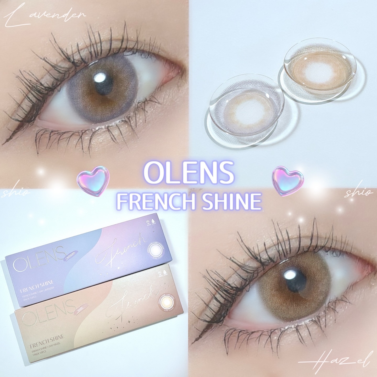 FrenchShine1day/OLENS/ワンデー（１DAY）カラコンを使ったクチコミ（1枚目）