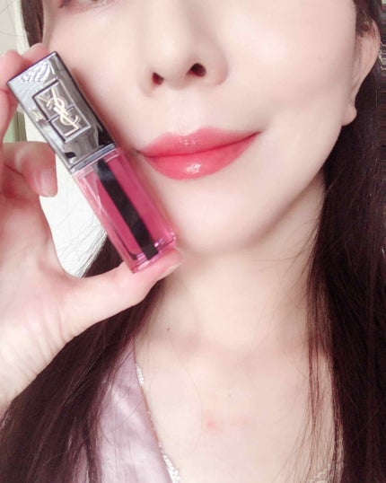 ルージュ ピュールクチュール ヴェルニ ウォーターステイン/YVES SAINT LAURENT BEAUTE/口紅を使ったクチコミ(2枚目)