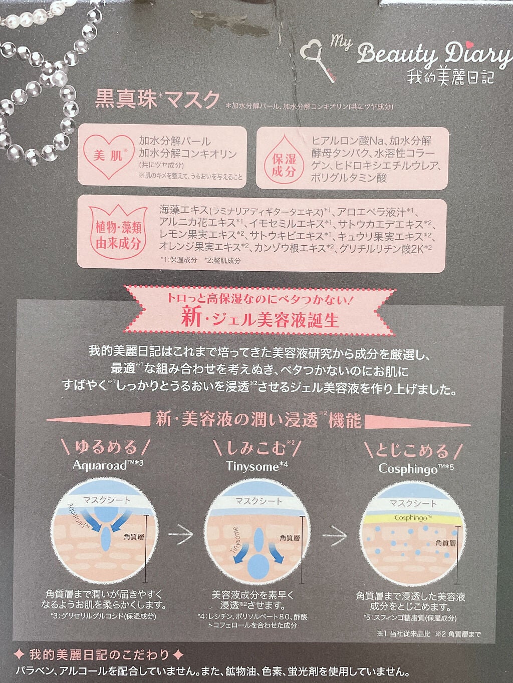 黒真珠マスク/我的美麗日記/シートマスク・パックを使ったクチコミ(2枚目)