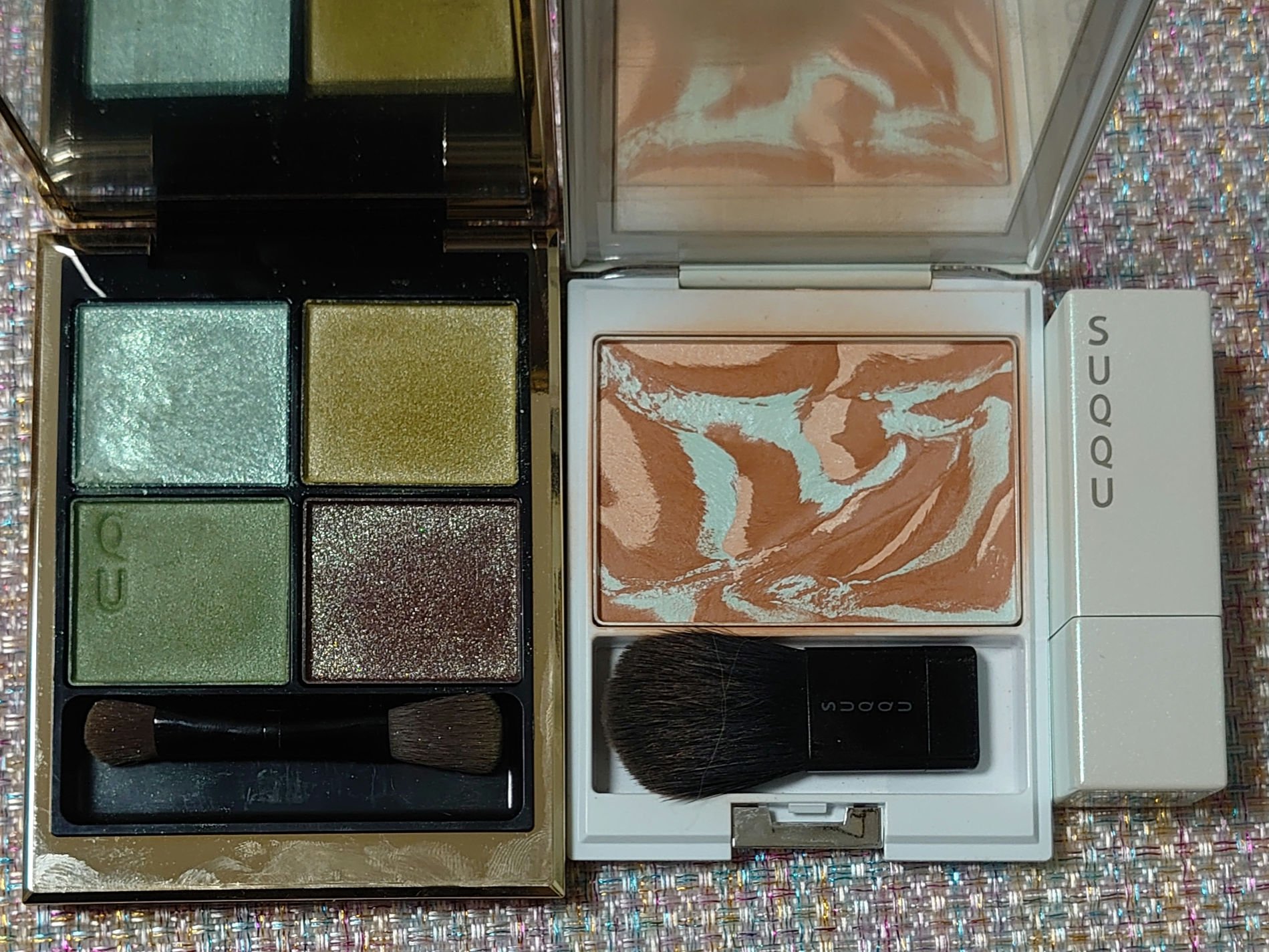 マーブルカラーリップスティック 101 霞茶 -KASUMICHA/SUQQU/口紅を使ったクチコミ（1枚目）