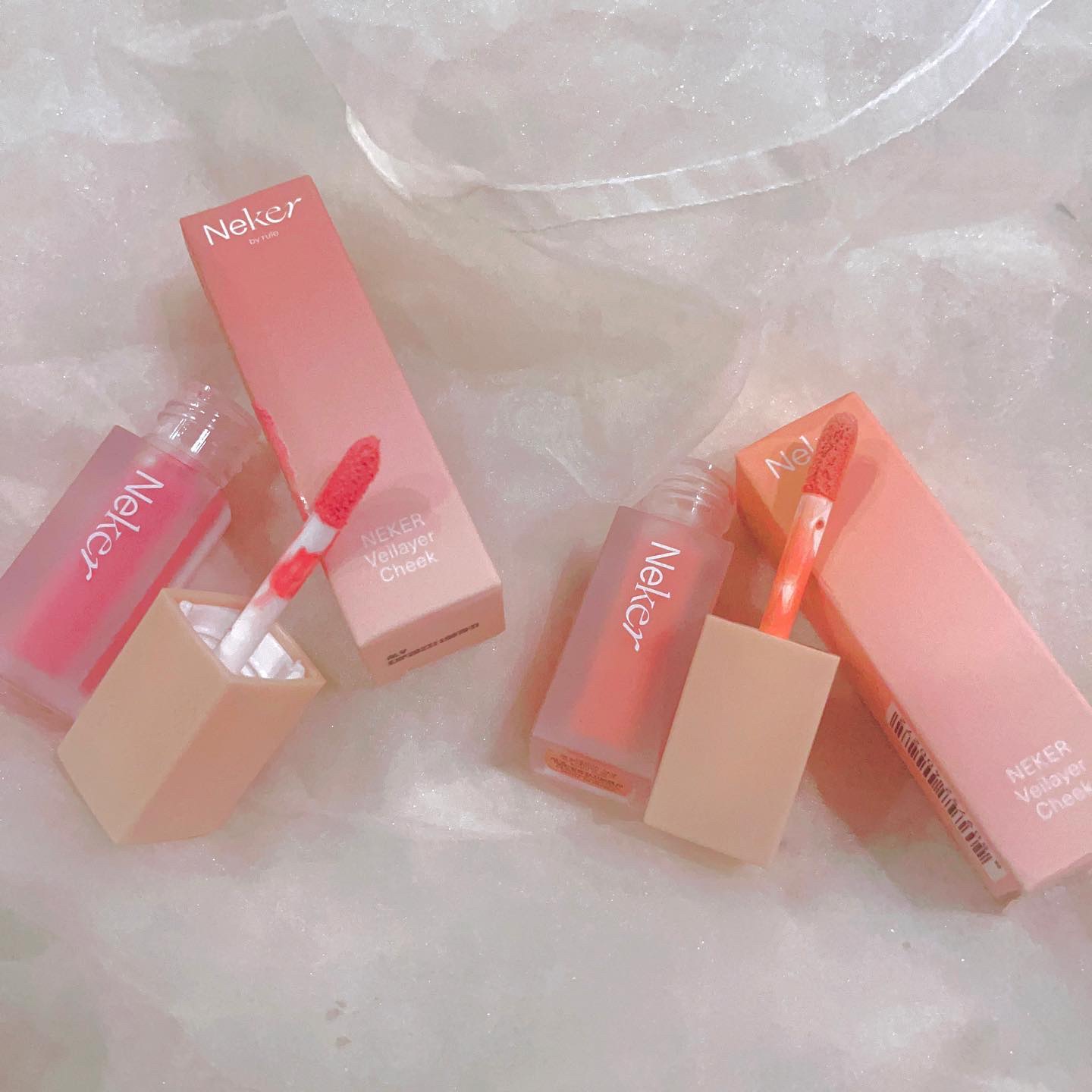 ベールレイヤーチーク/Neker /リキッドチークを使ったクチコミ（2枚目）