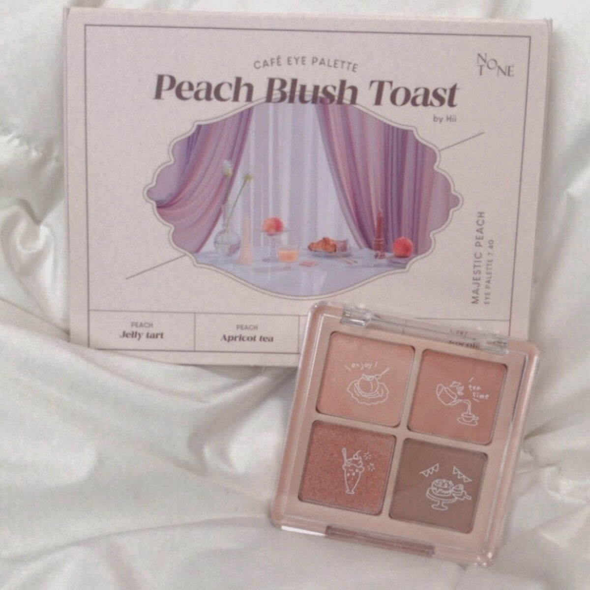 NOTONE Peach Blush Toast cafe eye palette ｜Sonomama FRUITの口コミ