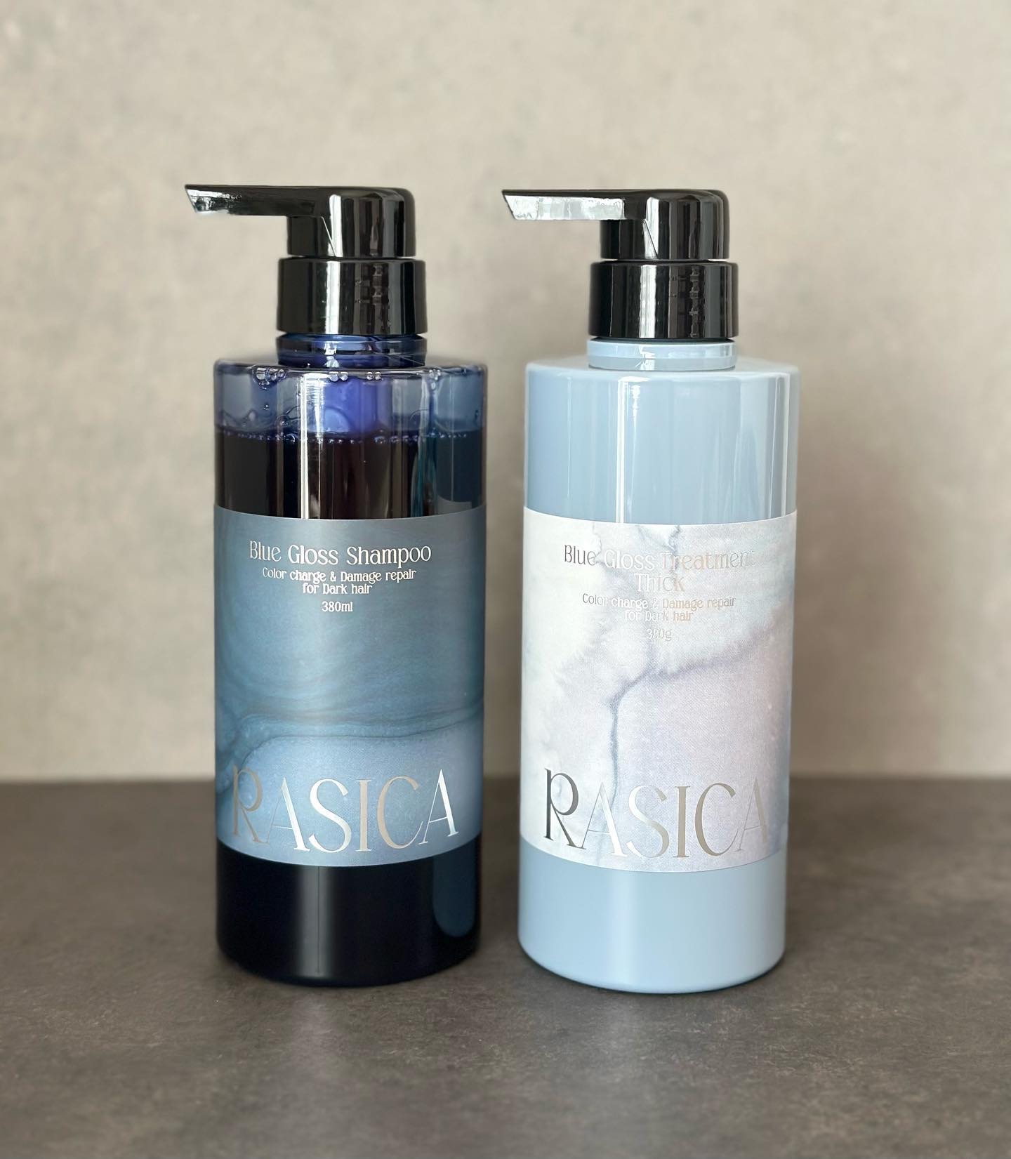 ブルーグロスシャンプー/トリートメント トリートメント 01〈普通～太い髪用〉 380g/rasica/市販シャンプーを使ったクチコミ（1枚目）