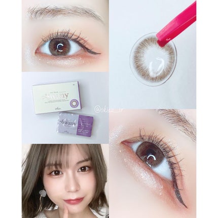 スワニーピュアチョコ(Swany Pure Choco)/OLOLA/カラーコンタクトレンズを使ったクチコミ(7枚目)