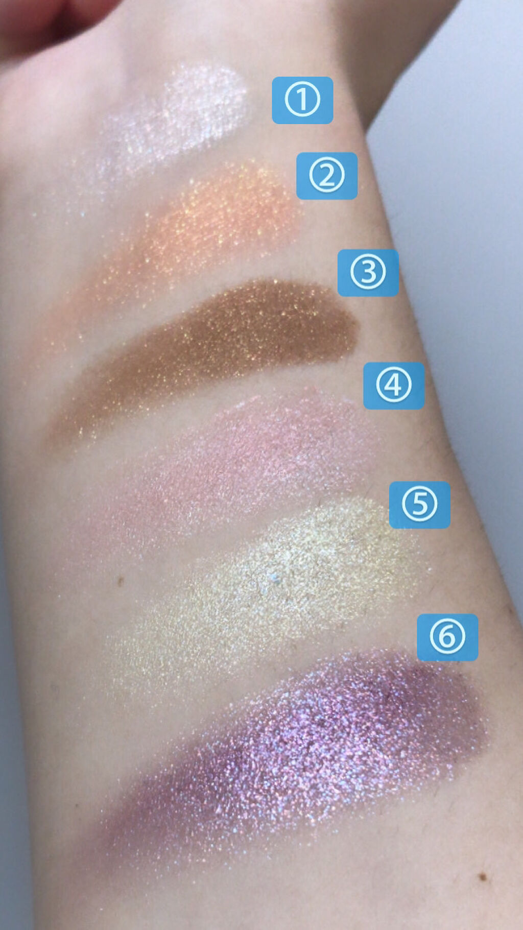 グリッタープリズム シャドウ マーブル グリッタープリズム シャドウ マーブル GOP04/MISSHA/単色アイシャドウを使ったクチコミ（3枚目）