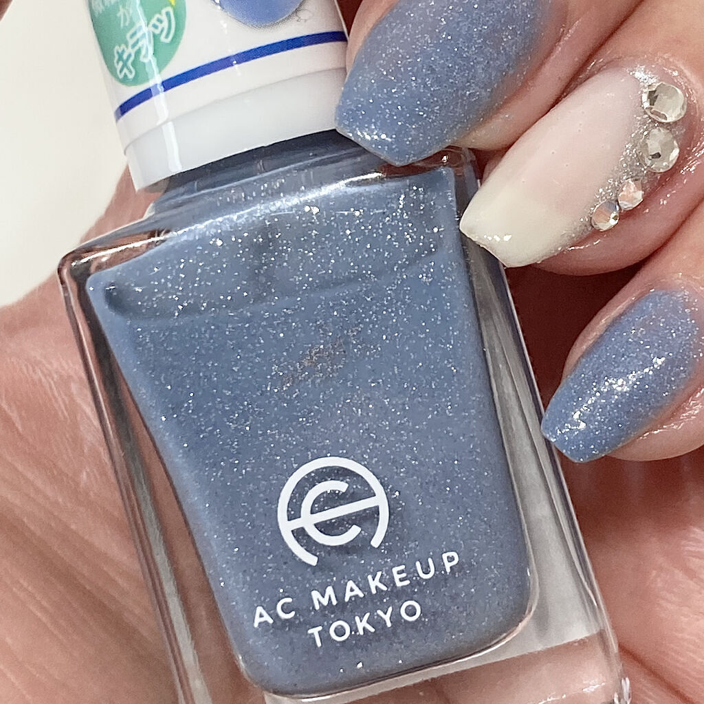ACネイルエナメル 020 ブルーシェル/セリア/マニキュアを使ったクチコミ（2枚目）