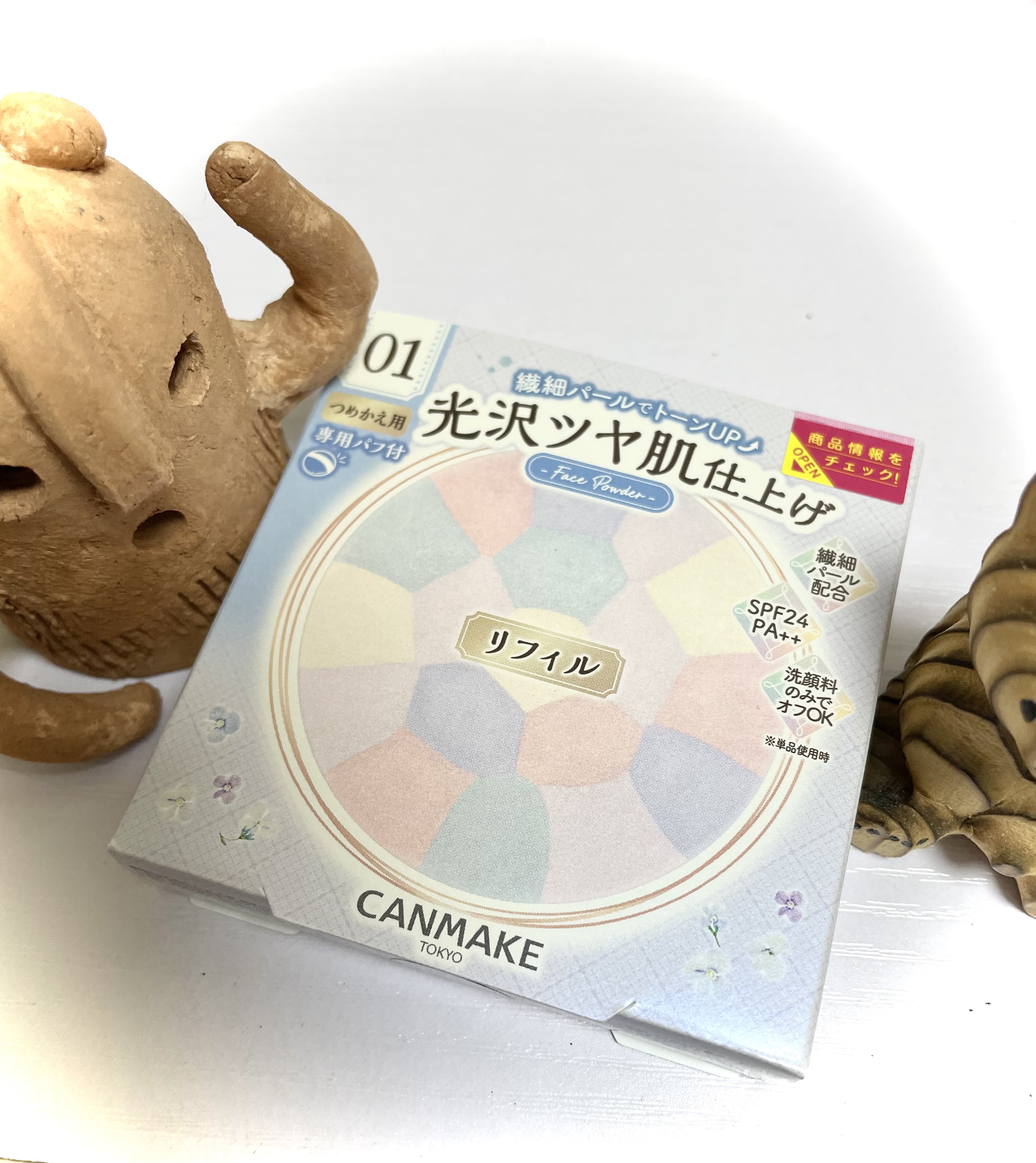 マシュマロフィニッシュパウダー　～Abloom～ 01 ディアレストブーケ（リフィル）/キャンメイク/プレストパウダーを使ったクチコミ（1枚目）