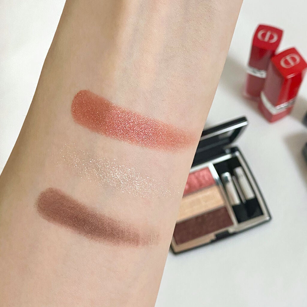 トリオ ブリック パレット<ピュア グロウ>/Dior/アイシャドウパレットを使ったクチコミ(2枚目)