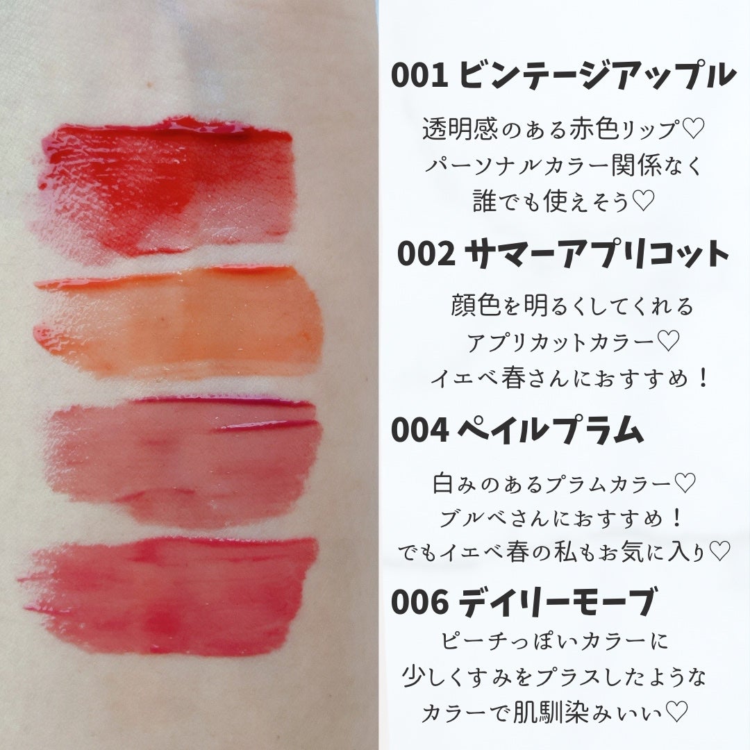 クリスタル グラム ティント/CLIO/リップティントを使ったクチコミ(4枚目)