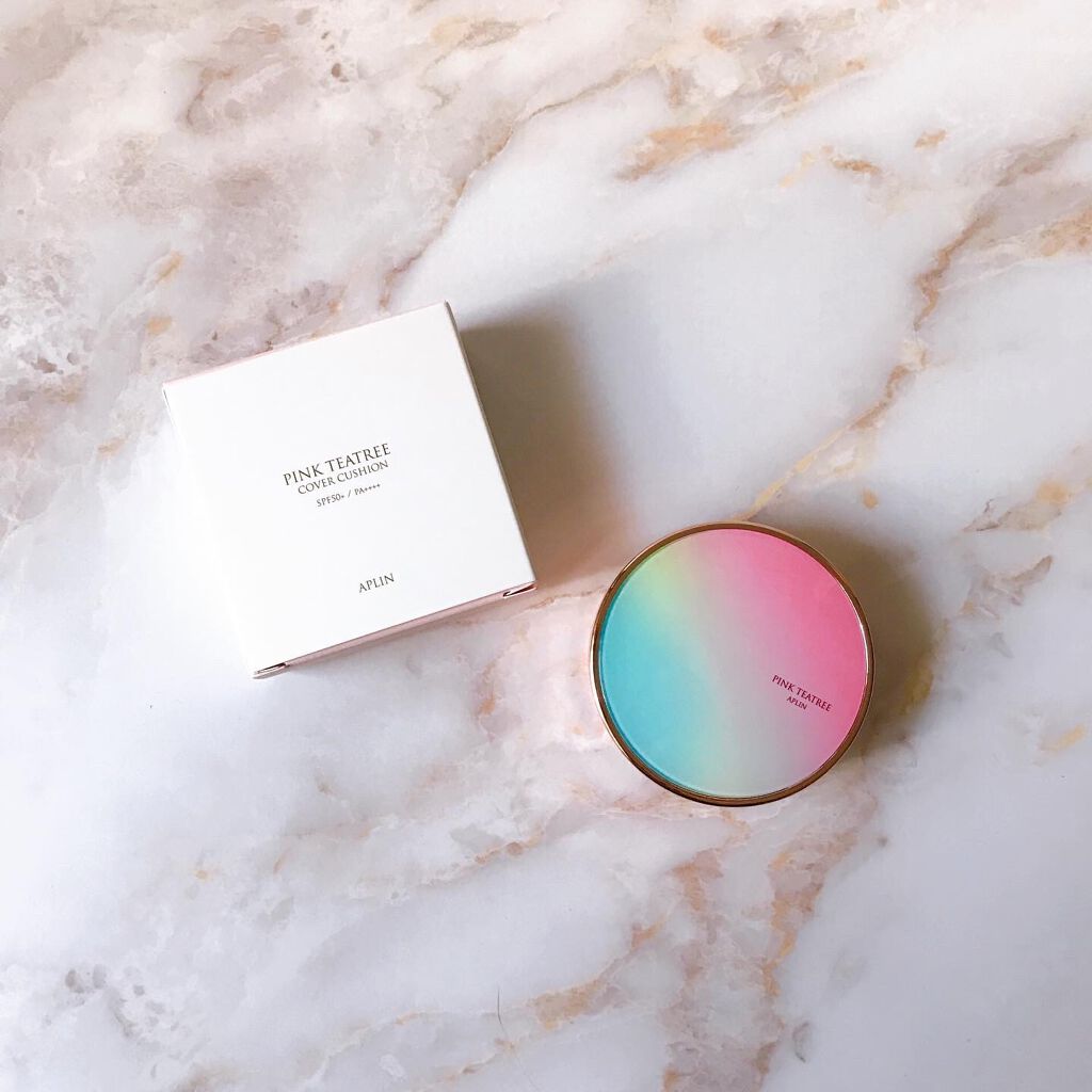ピンクティーツリーカバークッション/APLIN/クッションファンデーションを使ったクチコミ（1枚目）