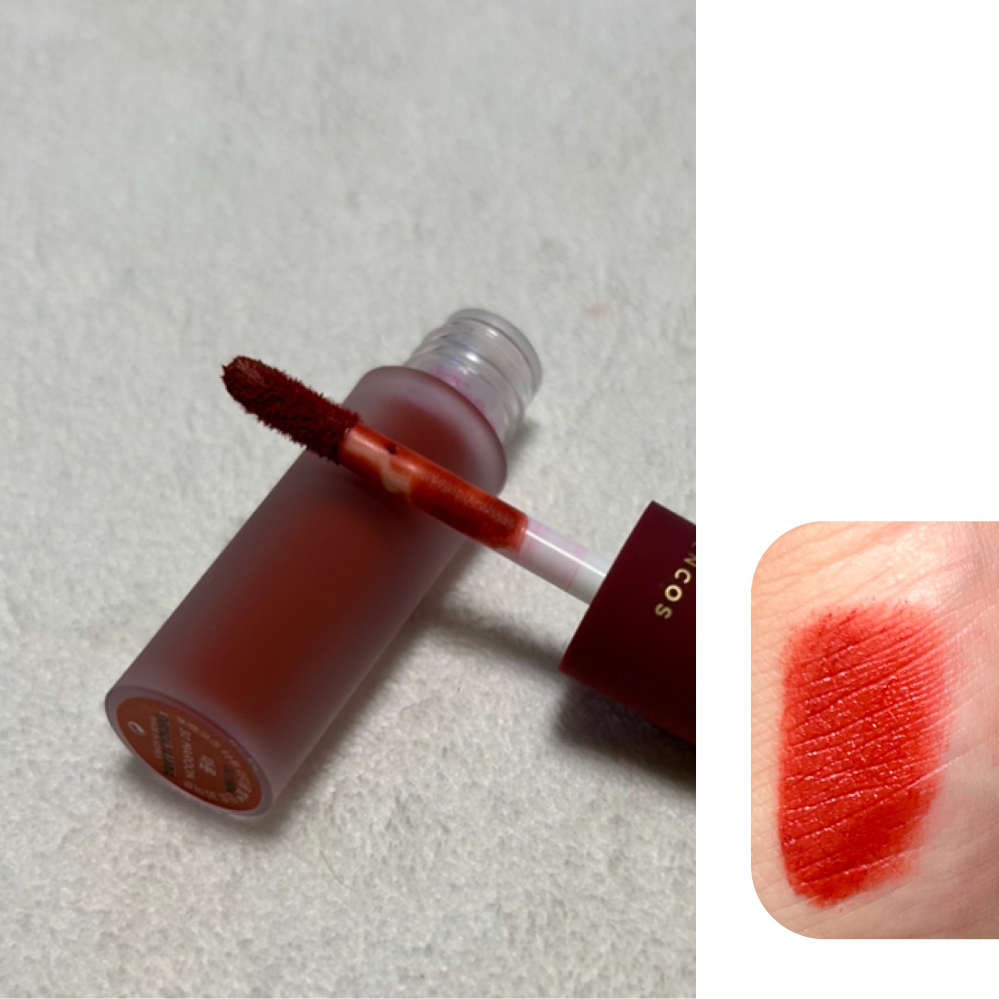 タトゥーベルベットティント/フォレンコス/リップティントを使ったクチコミ（2枚目）