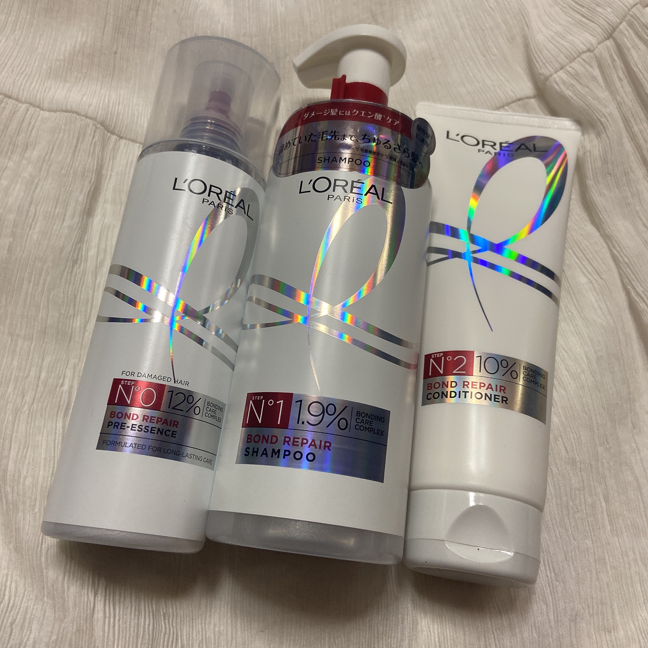 ロレアル パリ ボンド リペア シャンプー／コンディショナー/ロレアル パリ/市販シャンプーを使ったクチコミ（1枚目）