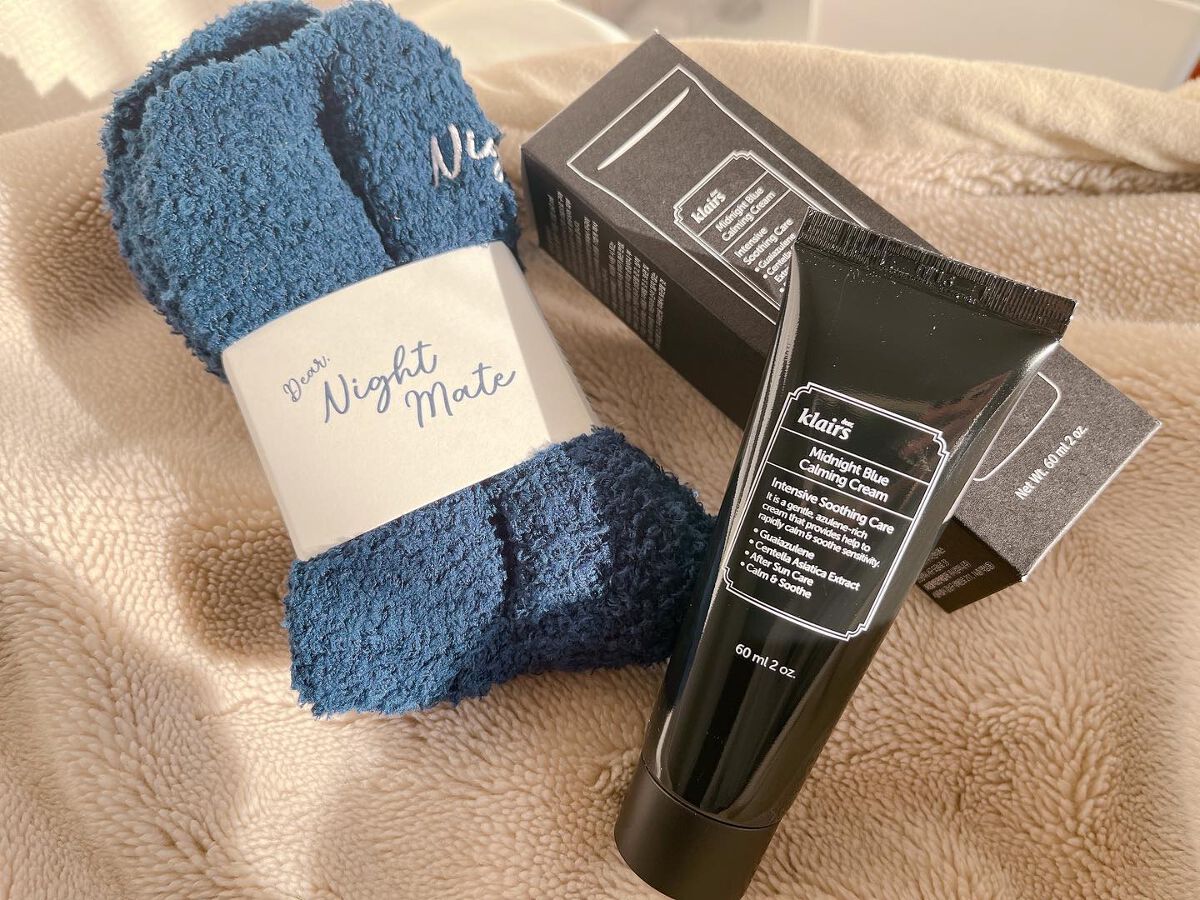 ミッドナイトブルーカーミングクリーム/Klairs/フェイスクリームを使ったクチコミ（1枚目）