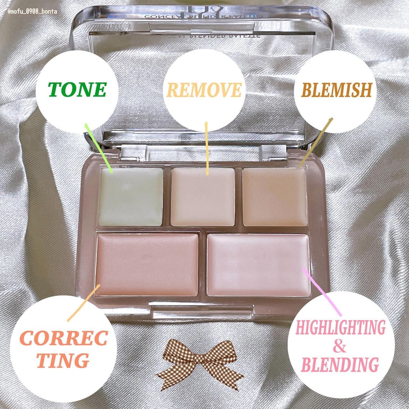 コンシールブレンダーパレット/LUNA/パレットコンシーラーを使ったクチコミ(2枚目)