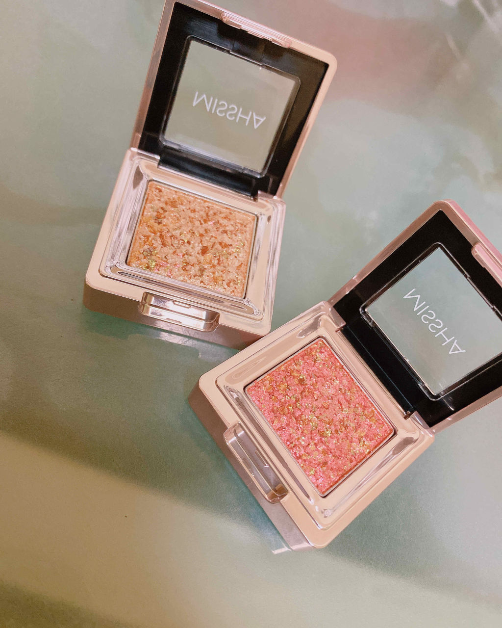 グリッタープリズム シャドウ/MISSHA/グリッターを使ったクチコミ（2枚目）