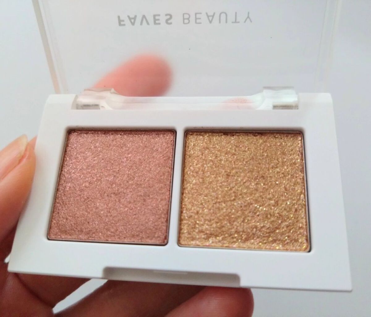 マイカラー デュオシャドウ ウォームムード（イエベ向けブラウン）/FAVES BEAUTY/アイシャドウパレットを使ったクチコミ（2枚目）