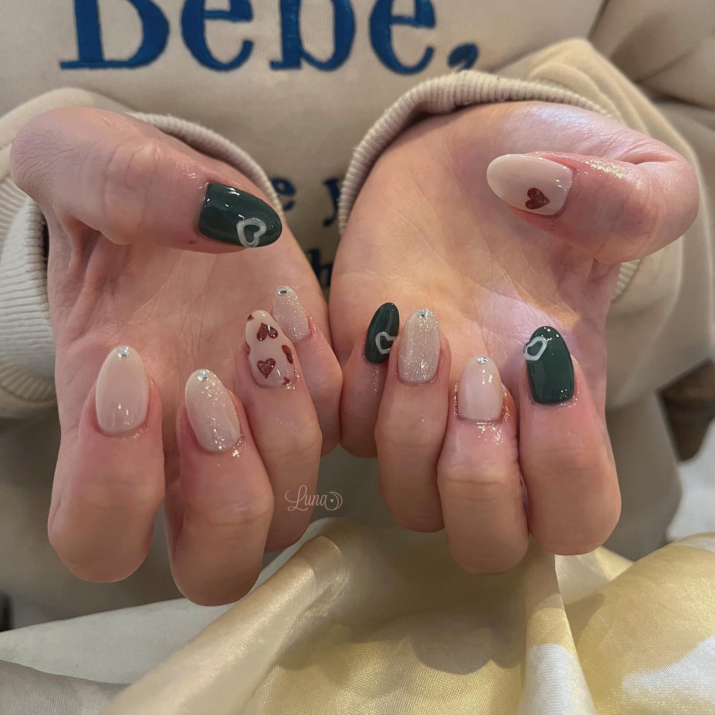 Iuna. Mizuki on LIPS 「.お持ち込みdesignアレンジ❤️#nail#nailsta..」(1枚目)