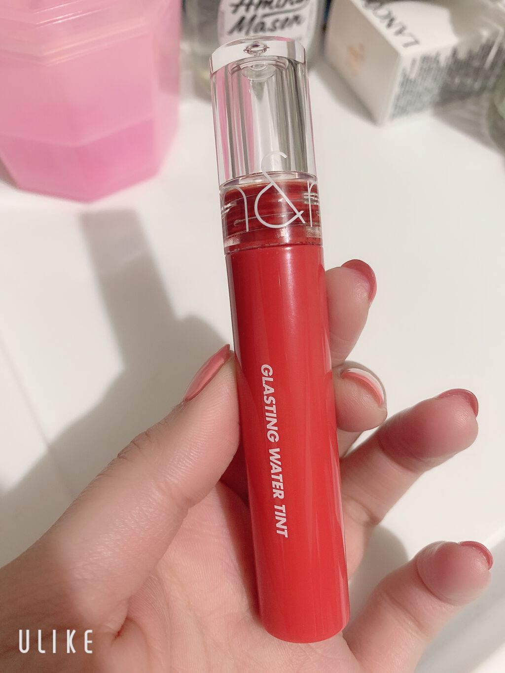 グラスティングウォーターティント/rom&nd/リップティントを使ったクチコミ（2枚目）