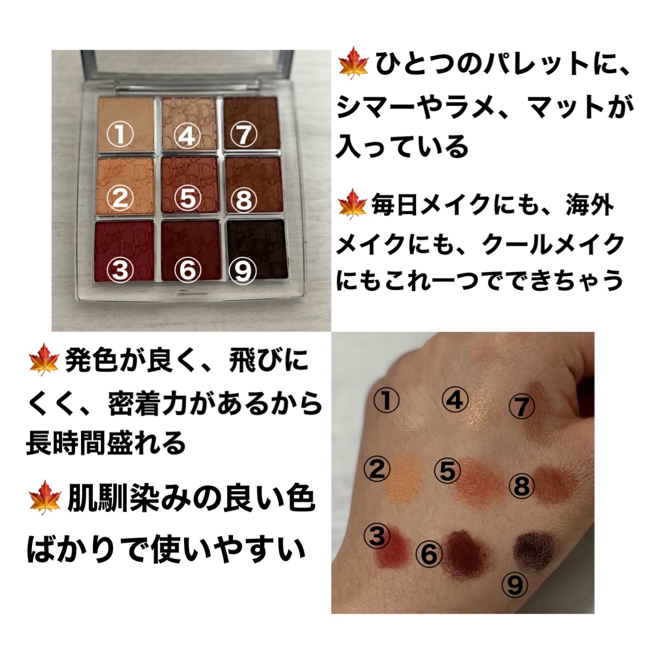 ディオール バックステージ アイ パレット 003 アンバー/Dior/アイシャドウパレットを使ったクチコミ（2枚目）