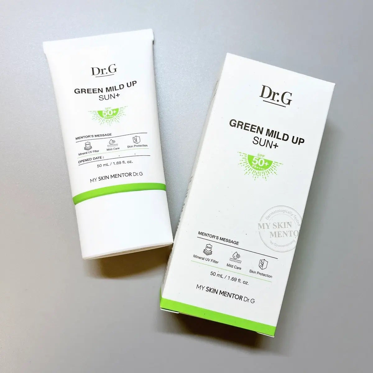 グリーンマイルドアップサンプラス/Dr.G/日焼け止めクリームを使ったクチコミ(1枚目)