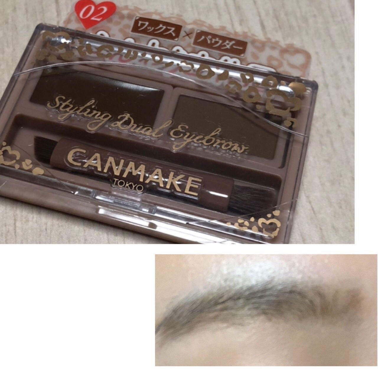 スタイリングデュアルアイブロウ/キャンメイク/アイブロウを使ったクチコミ(3枚目)