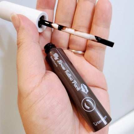 ベリサム My Brow Tattoo Packのクチコミ「朝がラク‼️これ大事‼️
眉ティントやってみたいけど、失敗したらと考えると…
安い商品をみつけ.....」(2枚目)