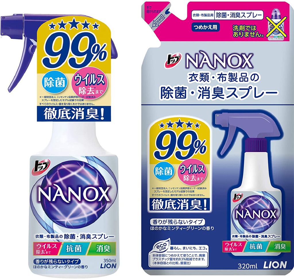 トップ トップ NANOX 衣類・布製品の除菌・消臭スプレー