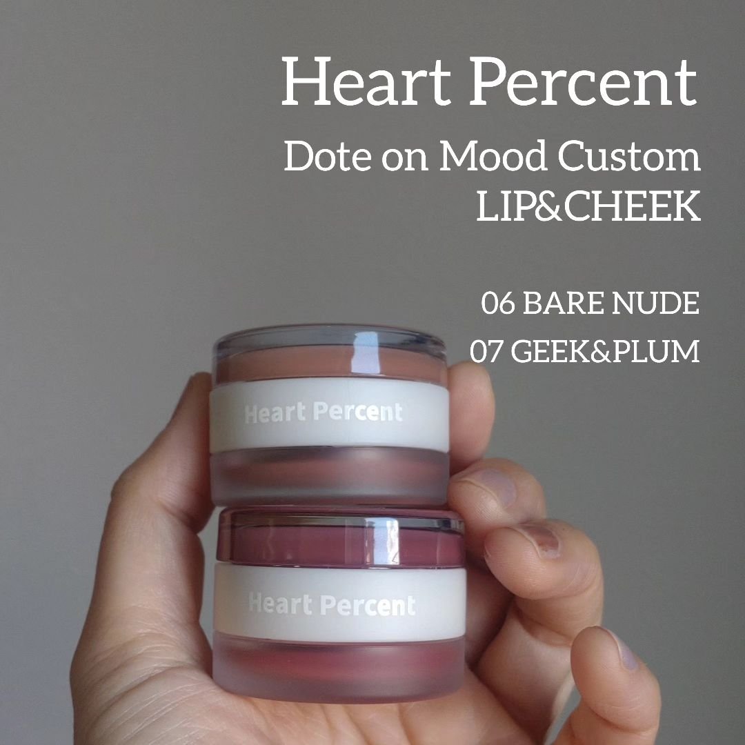 ドットオンムード・カスタム・リップアンドチーク 06 BARE NUDE-TONE MOOD/Heart Percent/ジェル・クリームチークを使ったクチコミ（1枚目）
