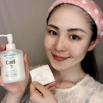 キュレル 潤浸保湿 乳液ケアメイク落とし/キュレル/ミルククレンジングを使ったクチコミ(3枚目)