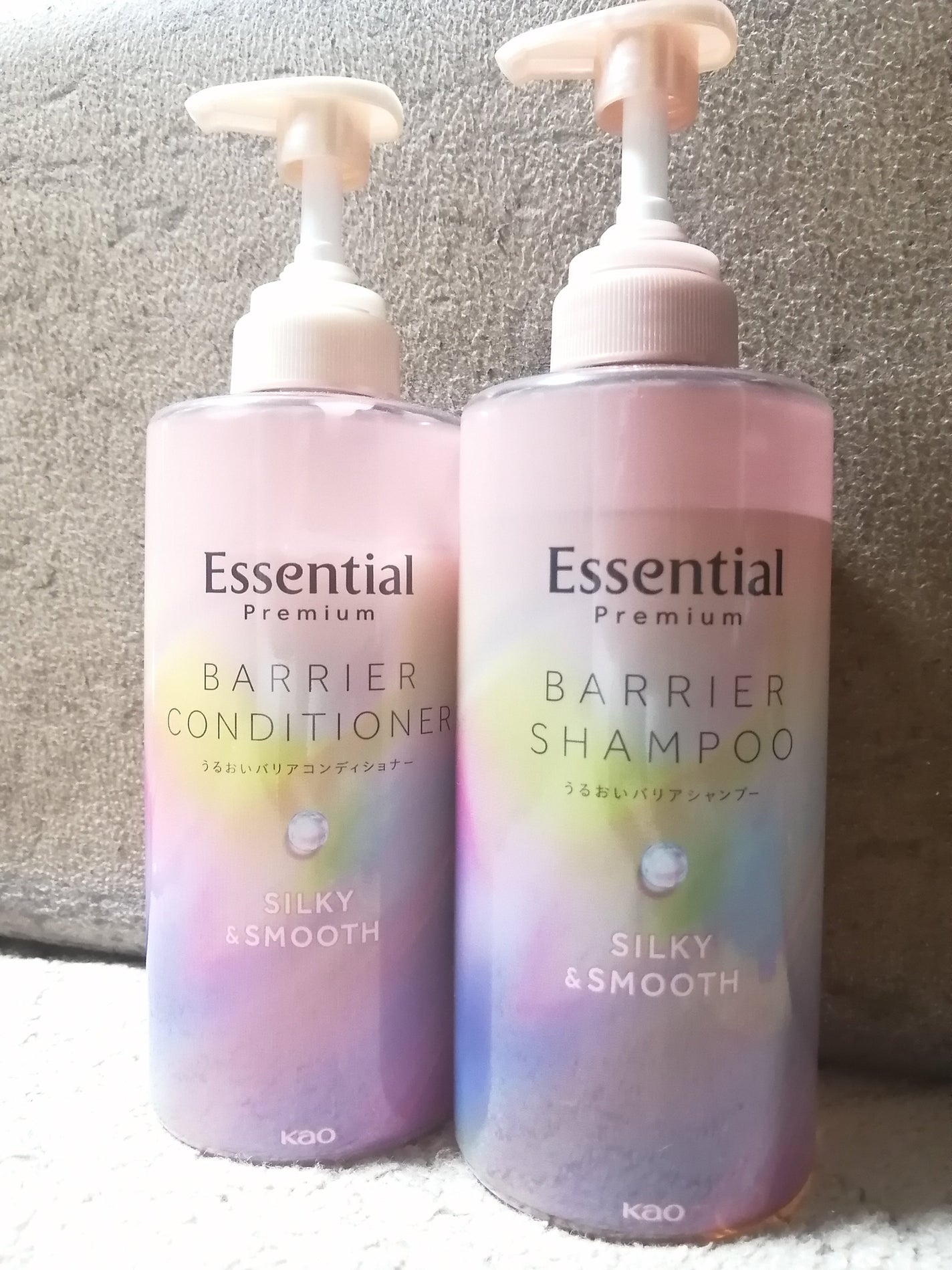 エッセンシャルプレミアム バリアシャンプー・コンディショナー シルキー&スムース/エッセンシャル/市販シャンプーを使ったクチコミ(1枚目)