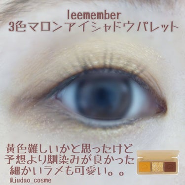 3色マロンアイシャドウパレット/LEEMEMBER/アイシャドウパレットを使ったクチコミ（1枚目）