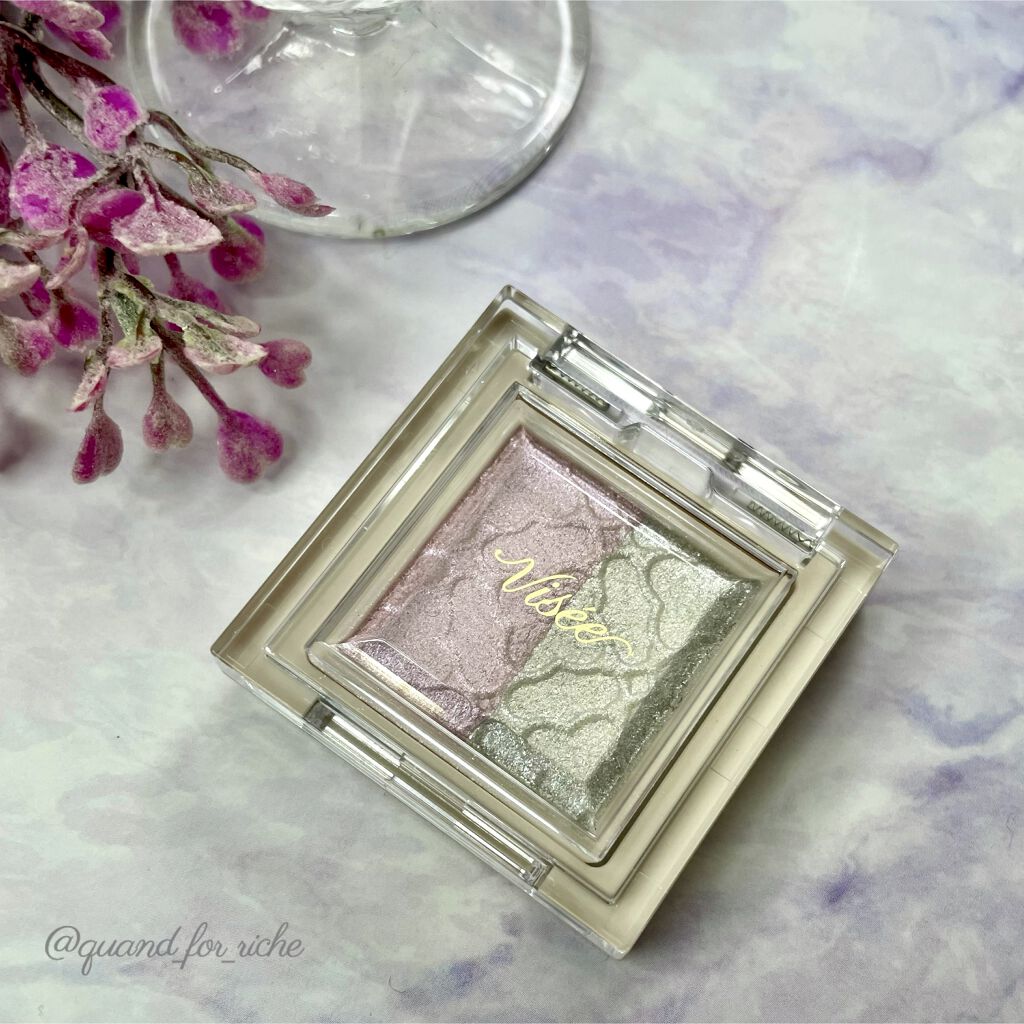 リシェ ダズリング デュオ アイズ/Visée/アイシャドウパレットを使ったクチコミ（2枚目）