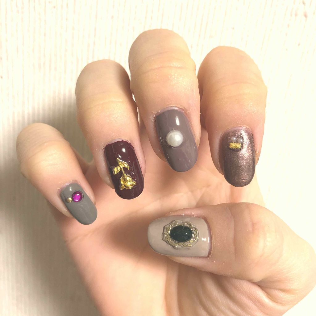 しずくネイルシール/キャンドゥ/ネイルシールを使ったクチコミ(1枚目)