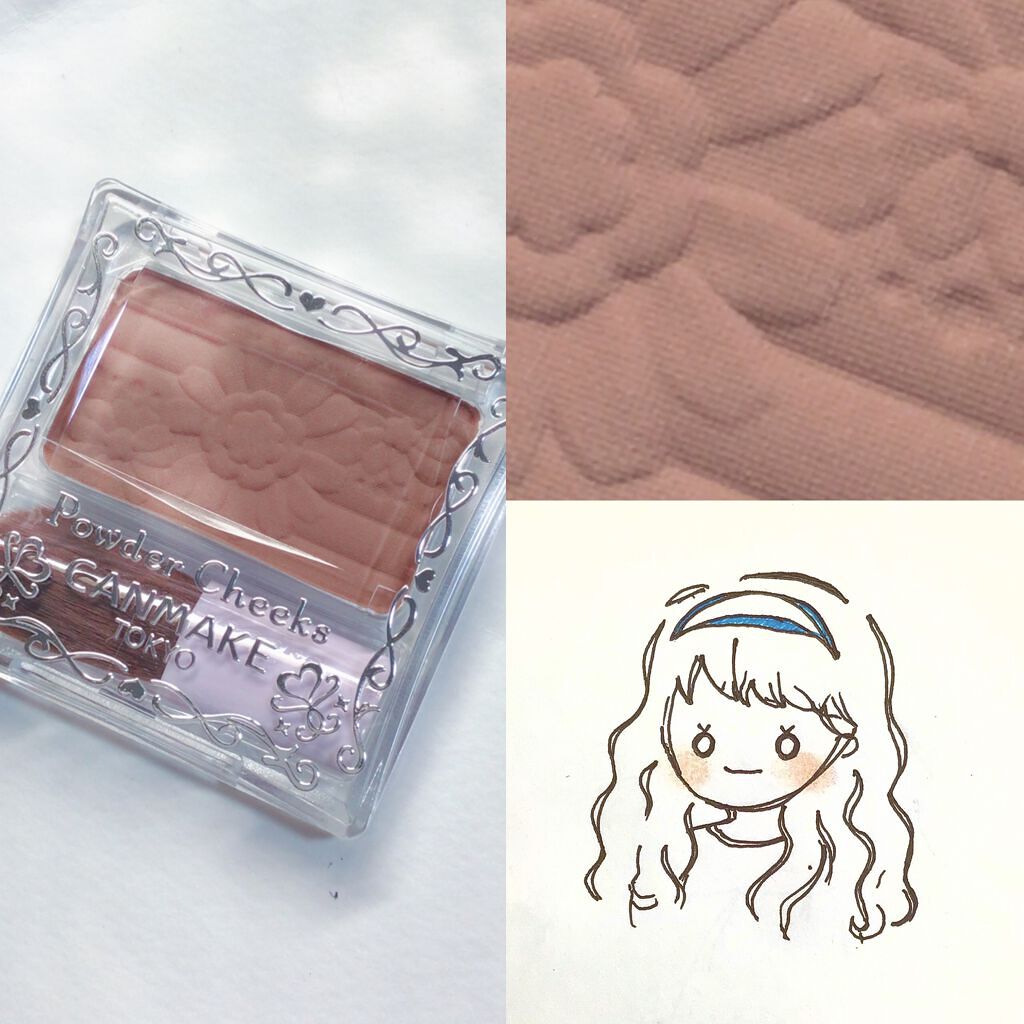 【旧品】パウダーチークス/キャンメイク/パウダーチークを使ったクチコミ(1枚目)