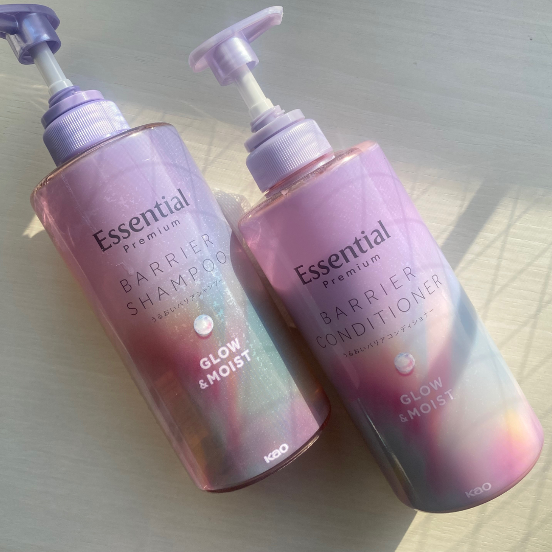 エッセンシャル プレミアム うるおいバリアシャンプー/コンディショナー グロウ&モイスト/エッセンシャル/市販シャンプーを使ったクチコミ(1枚目)
