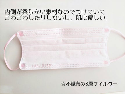 PFE99%カットフィルターベビーローズマスク/MASK LABO/マスクを使ったクチコミ(3枚目)