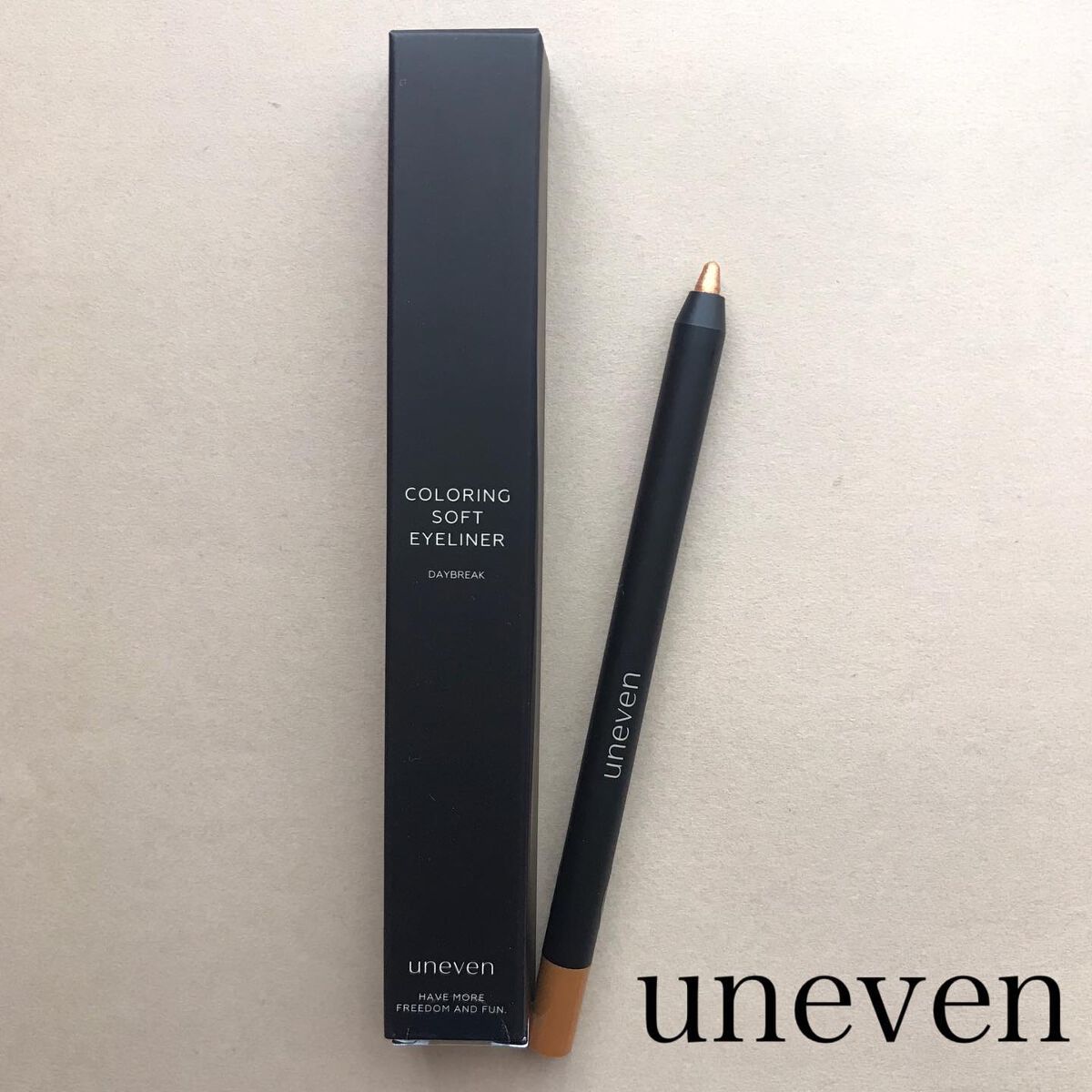 カラーリングソフトアイライナー/uneven/ペンシルアイライナーを使ったクチコミ（1枚目）